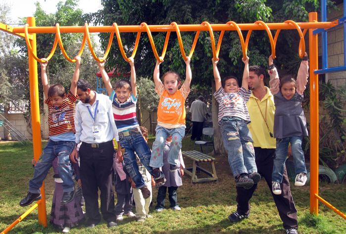 Gincanas em playgrounds